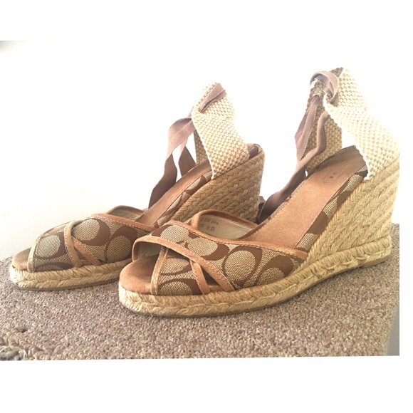 coach wedges on sale